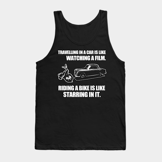 Riding A Bike Tank Top by Meetts